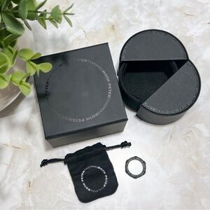 Peter Thomas Roth Sterling Silver Ribbon & Reed Signature‎ Band Ring Sz 6 Unisex